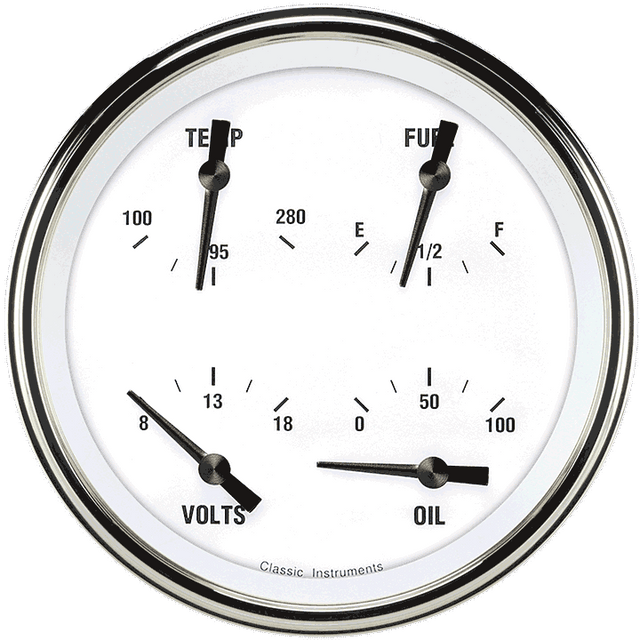 Classic Instruments White Hot 4 5/8" Quad - WH31SLF
