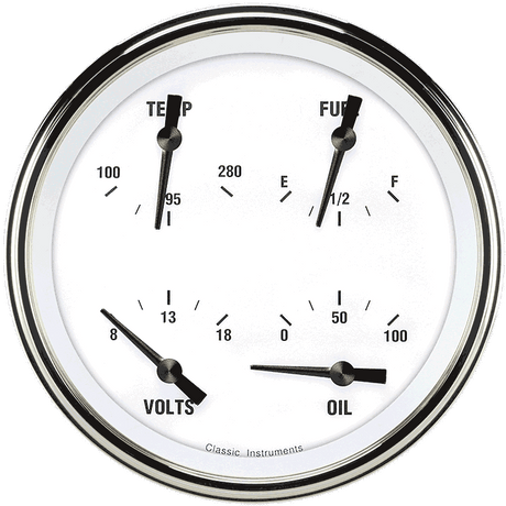 Classic Instruments WHITE HOT 5IN QUAD 0-90 - WH78SLC