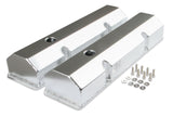 Mr Gasket Fabricated Aluminum Valve Covers - Silver Finish - 6817G