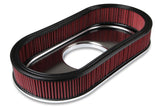 Holley 120-401 Vintage Series Oval Air Cleaner - Polished