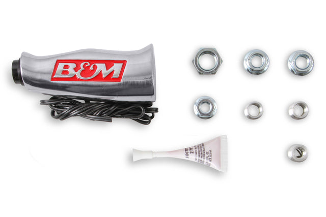 B&M Universal T-Handle - Brushed with 12V Switch - 80658