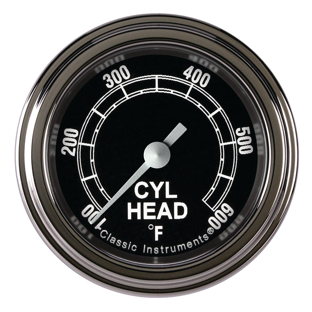 Classic Instruments Traditional 2-1/8" Cylinder Head Tempature Gauge - TR197SLF