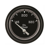 Classic Instruments Autocross Gray 2-5/8" Oil Temperature Gauge - AX228GBLF