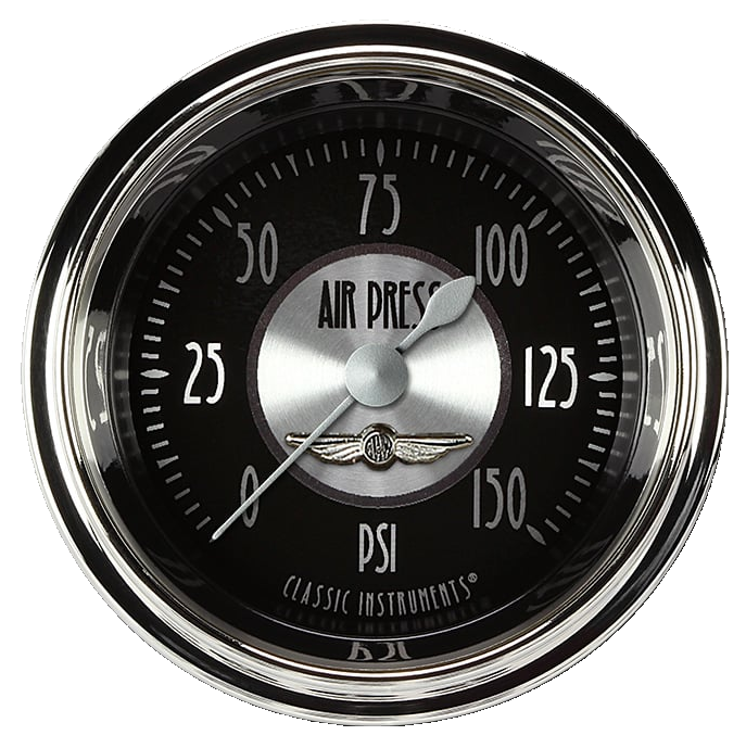 Classic Instruments All American Tradition 2 1/8" Air Pressure Gauge - AT118SHC