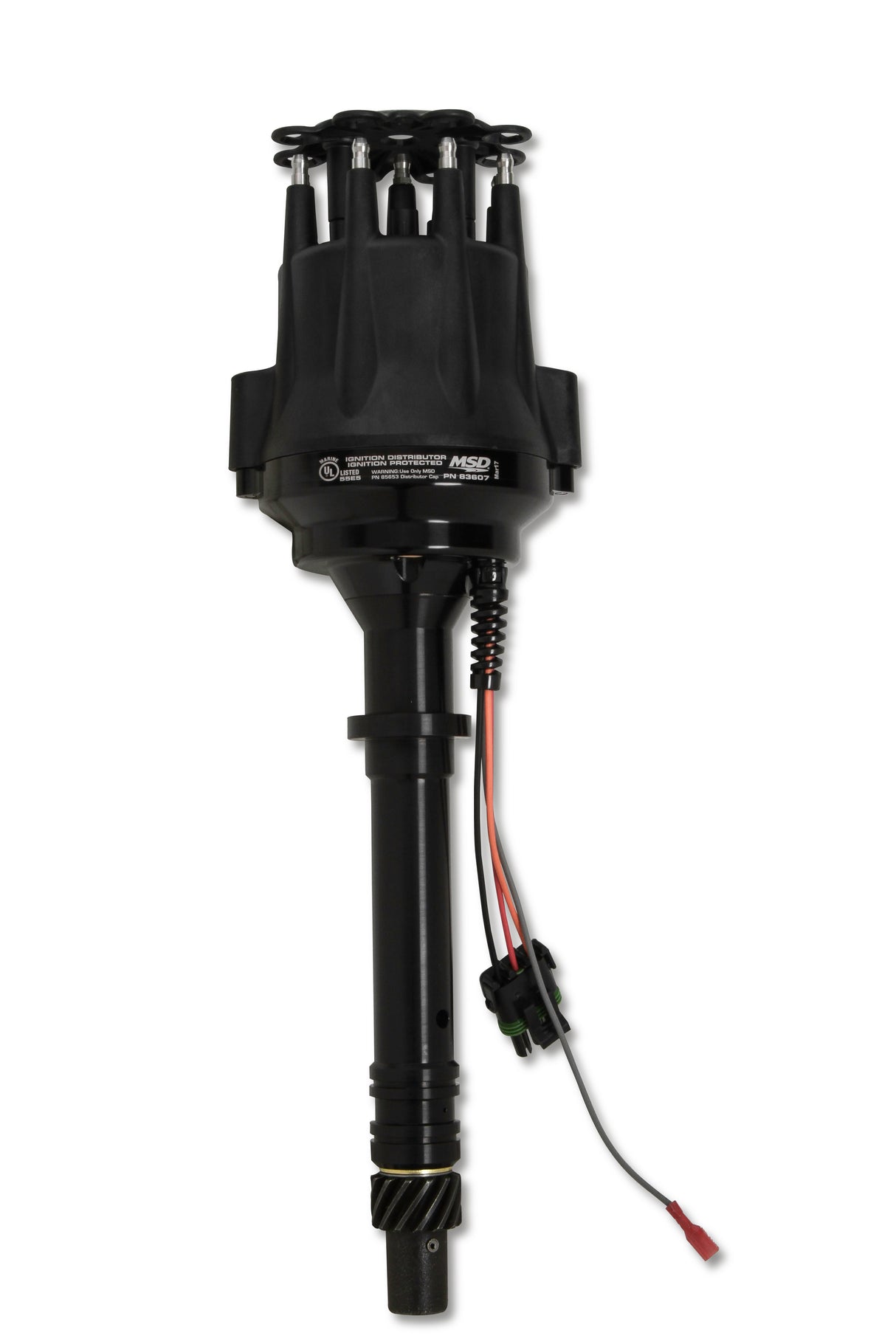MSD Chevy V8 Marine Ready-to-Run Distributor- Black - 83607