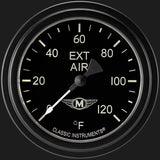Classic Instruments Moal Bomber 2 5/8" Outside Air Temp Gauge - MA399BLF