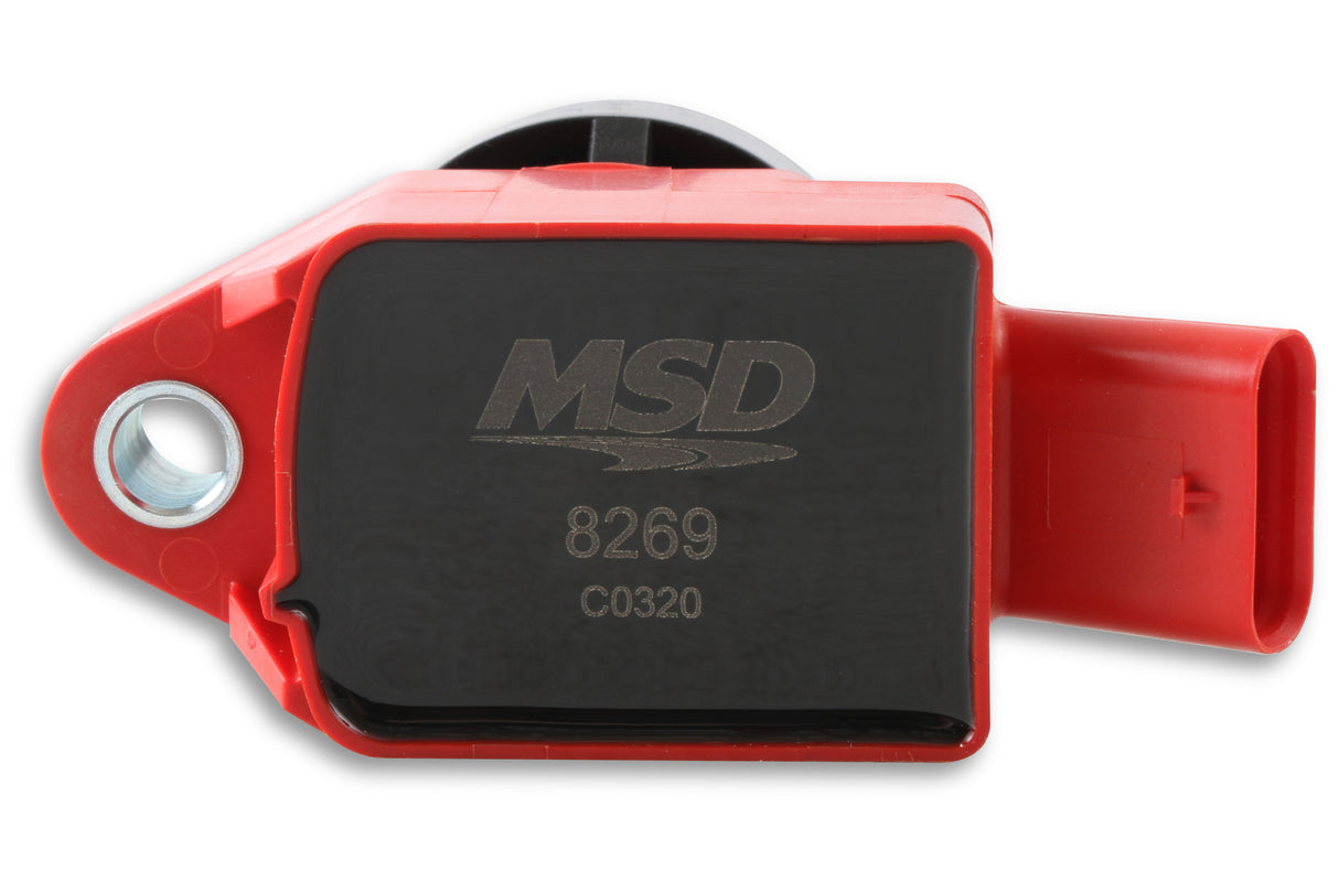 MSD Ignition Coil - Blaster Series - Fits Hyundai and KIA 1.6L Turbo - Red - 8269
