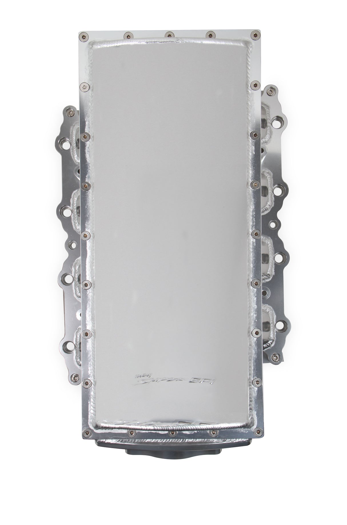 Holley 833151 Sniper EFI Fabricated Race Intake Manifold - 2011-14 Ford 5.0L Coyote - Silver