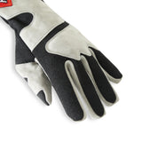 Racequip SFI 3.3/5 Black / Gray Long Gauntlet Nomex Race Gloves - Medium - 358603RQP