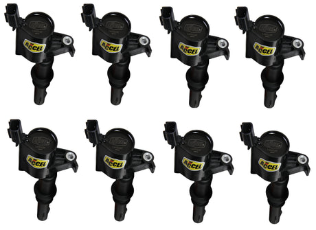 ACCEL Ignition Coil - SuperCoil - 2004-2008 Ford 4.6L/5.4L/6.8L 3-valve- Black- 8-Pack - 140033K-8