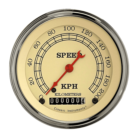 Classic Instruments Vintage 3 3/8" Speedometer - VT59SLF