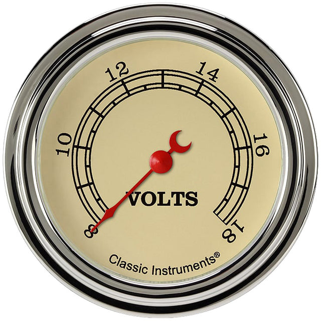 Classic Instruments Vintage 2-5/8" Volt Gauge - VT330SLF