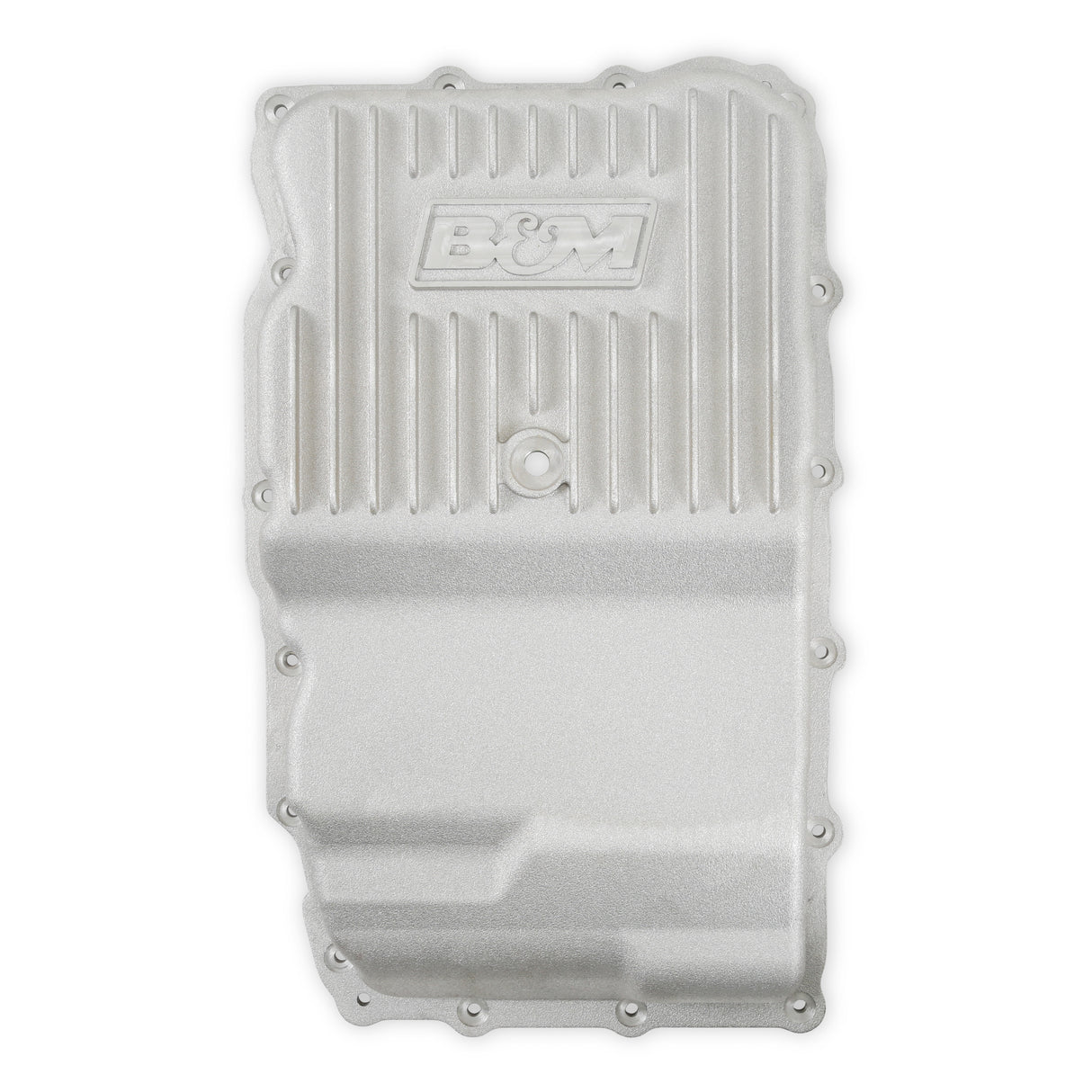 B&M Hi-Tek Heavy-Duty Deep Transmission Pan - GM 10L80 - Aluminum - Natural - 70401