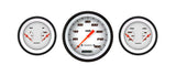 Classic Instruments Velocity White Three Gauge Set - VS64WBLF