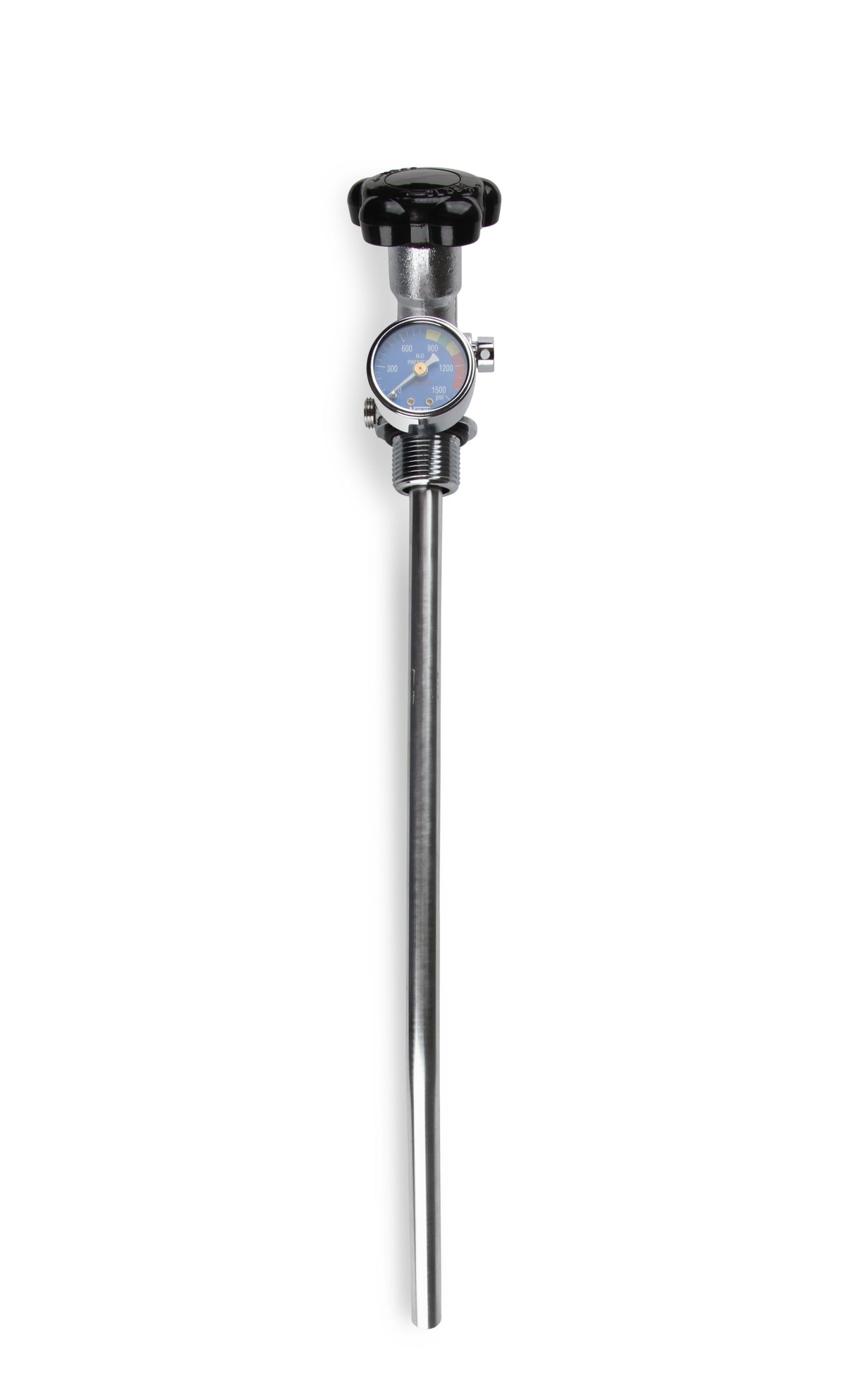 NOS 10 lb. Bottle Super Hi-Flow Valve Assembly with Siphon Tube and Blue Gauge - 16137ANOS