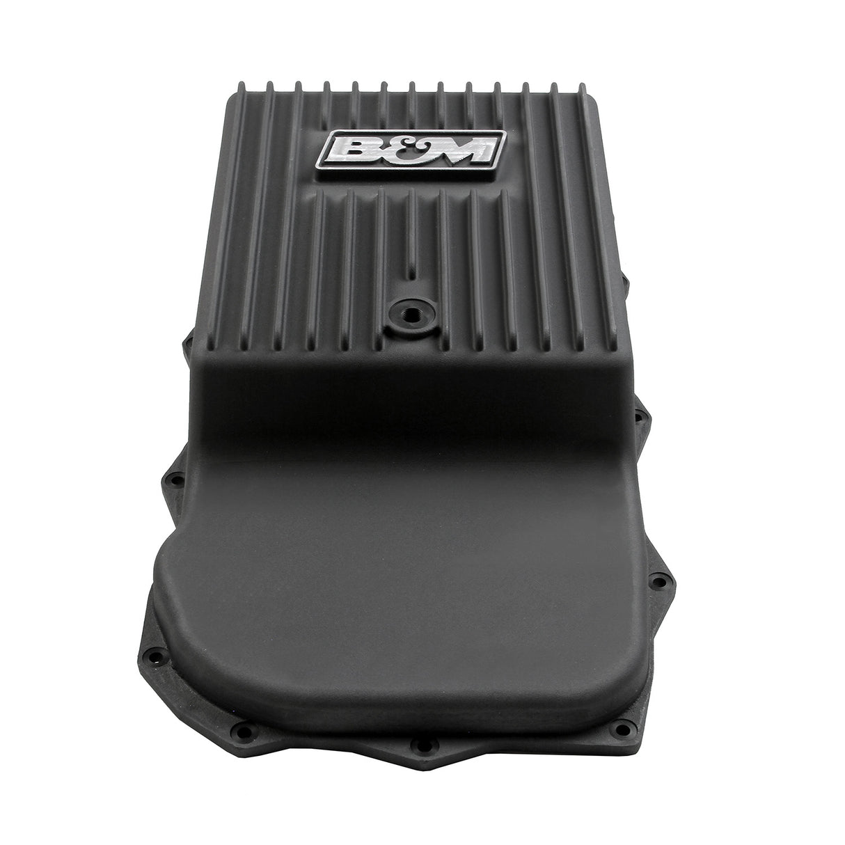 B&M Hi-Tek Deep Heavy Duty Transmission Pan - ZF 845RE/850RE/8HP70/8HP75 - Black - 71395