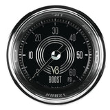 Classic Instruments V8 Speedster 2-1/8" Boost Gauge (60 PSI) - V8SR143SHC