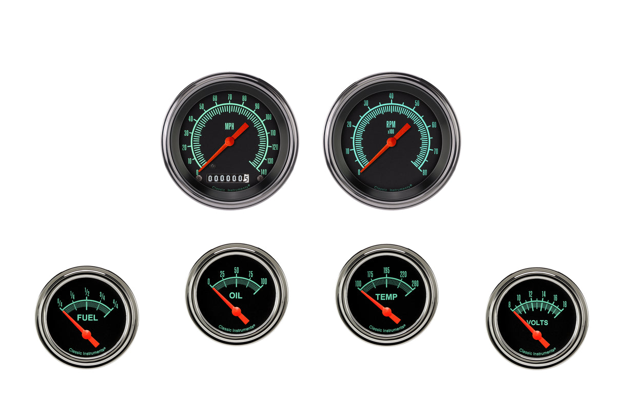 Classic Instruments G/Stock Six Gauge Set - GS201SLF