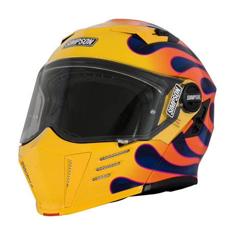 Simpson Motorcycle Mod Bandit Helmet - Wildfire Yellow - Medium - M59WF6MD
