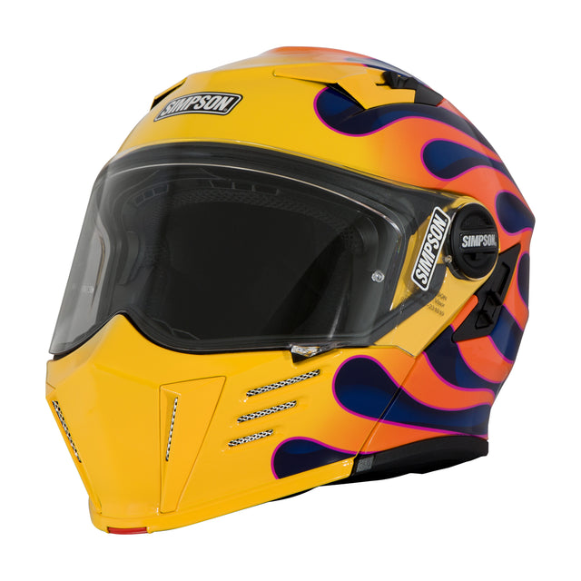 Simpson Motorcycle Mod Bandit Helmet - Wildfire Yellow - Medium - M59WF6MD