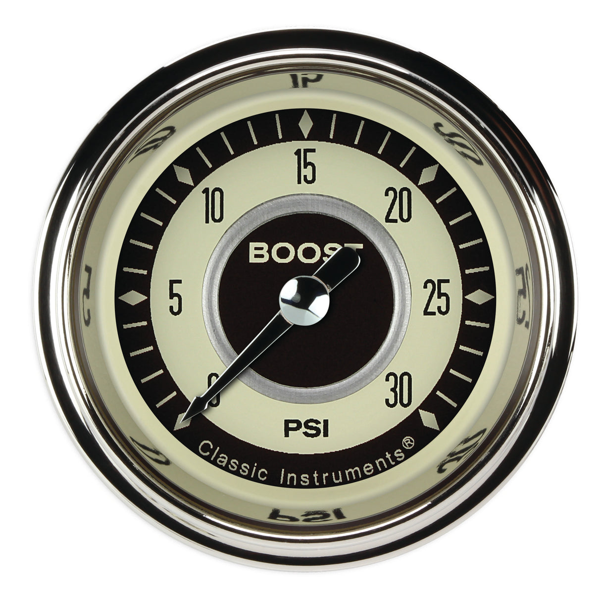 Classic Instruments Nostalgia VT 2-1/8" Boost Gauge (30 PSI) - NT142SHC