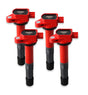 MSD Ignition Coil - Blaster Series - Honda/Acura 2.4L - Red - 4-Pack - 82194