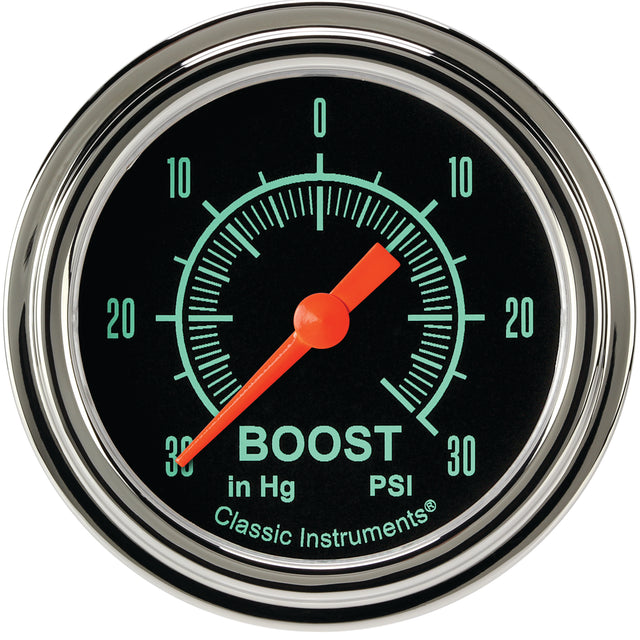 Classic Instruments G/Stock 2-5/8" Boost/Vac Gauge - GS341SLF