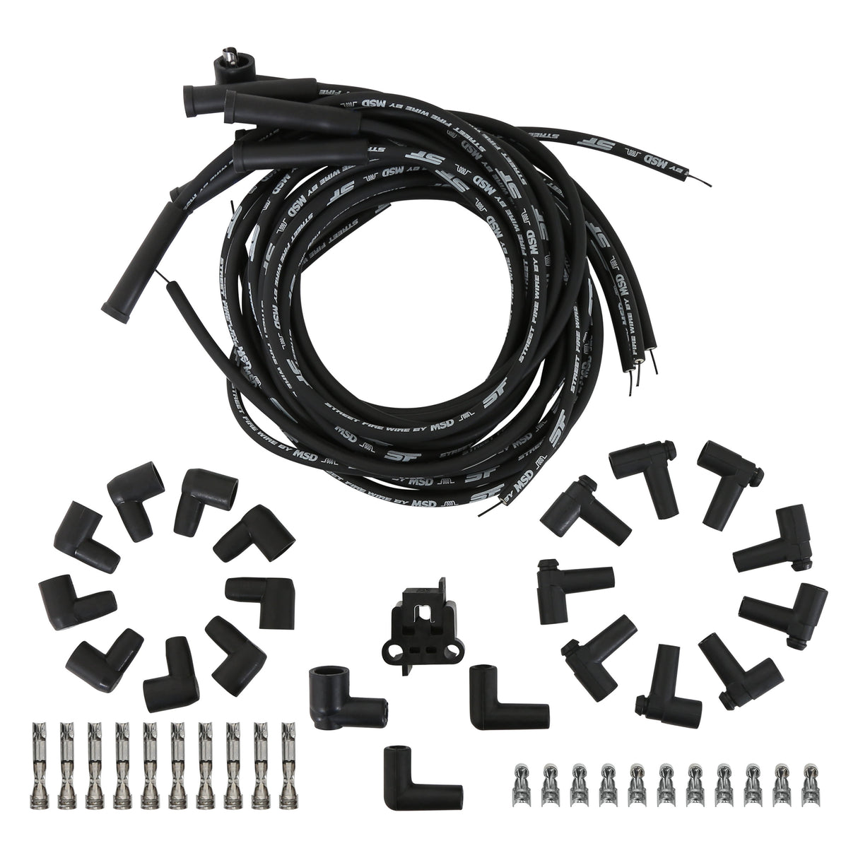 MSD Street-Fire Wire Set V8 Multi-Angle, Sock/HEI Univ - 5551