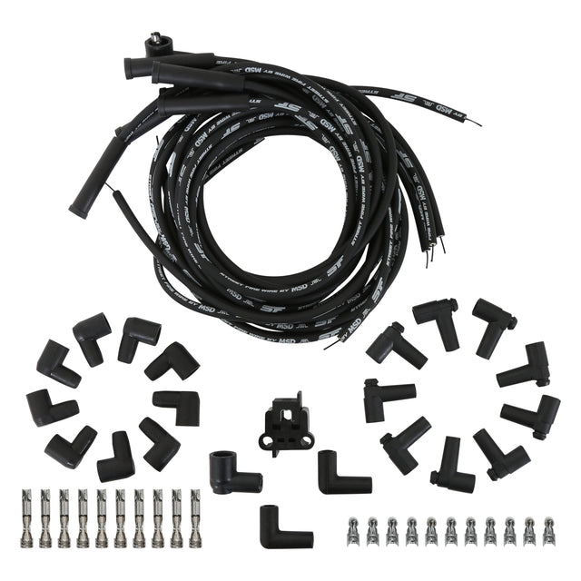MSD Street-Fire Wire Set V8 Multi-Angle, Sock/HEI Univ - 5551