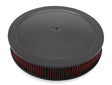 Holley 120-4630 4500 drop base air cleaner black w/3" red washable gauze filter