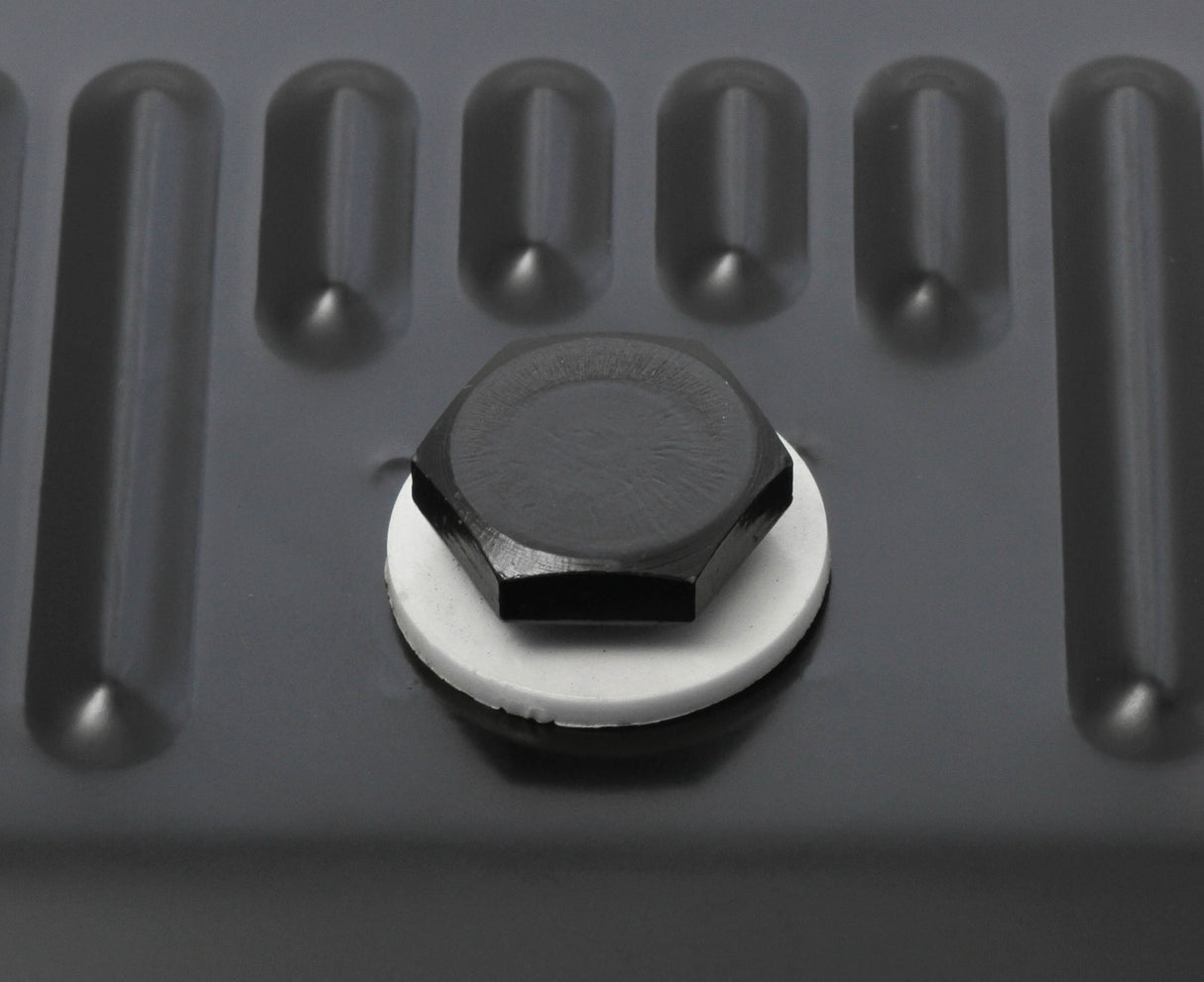 Mr Gasket Transmission Oil Pan - Black Steel - 9765BMRG