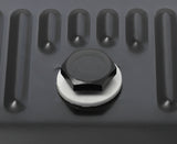 Mr Gasket Transmission Oil Pan - Black Steel - 9765BMRG