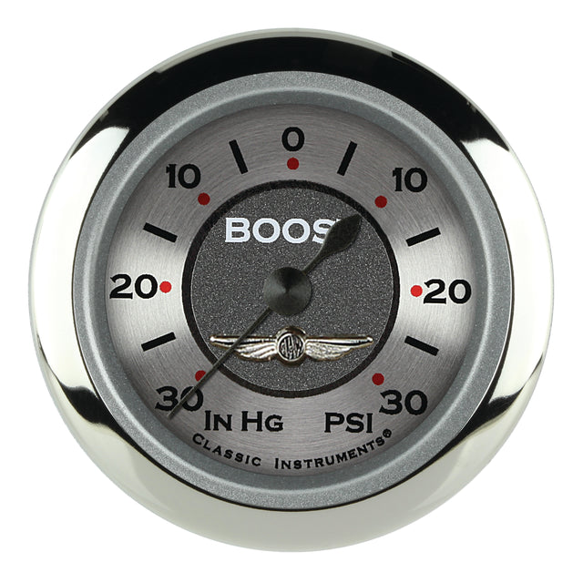Classic Instruments All American 2 1/8" Boost/Vac Gauge - AW141SRC