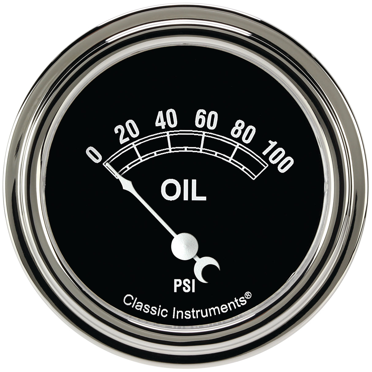 Classic Instruments Traditional 2-5/8" Oil Pressure Gauge - TR281SLF