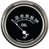 Classic Instruments Traditional 2-5/8" Oil Pressure Gauge - TR281SLF