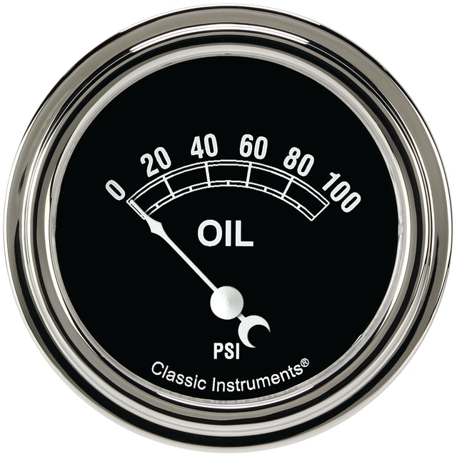 Classic Instruments Traditional 2-5/8" Oil Pressure Gauge - TR281SLF