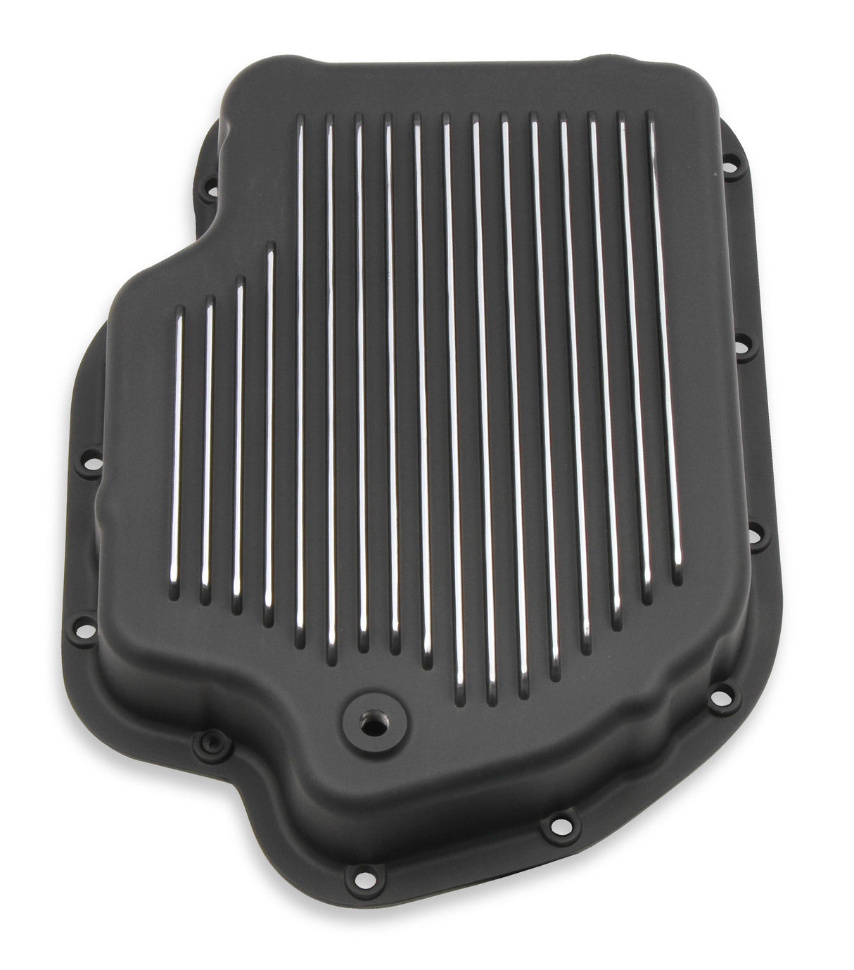 Mr Gasket Transmission Oil Pan - Black Aluminum - 9796BMRG