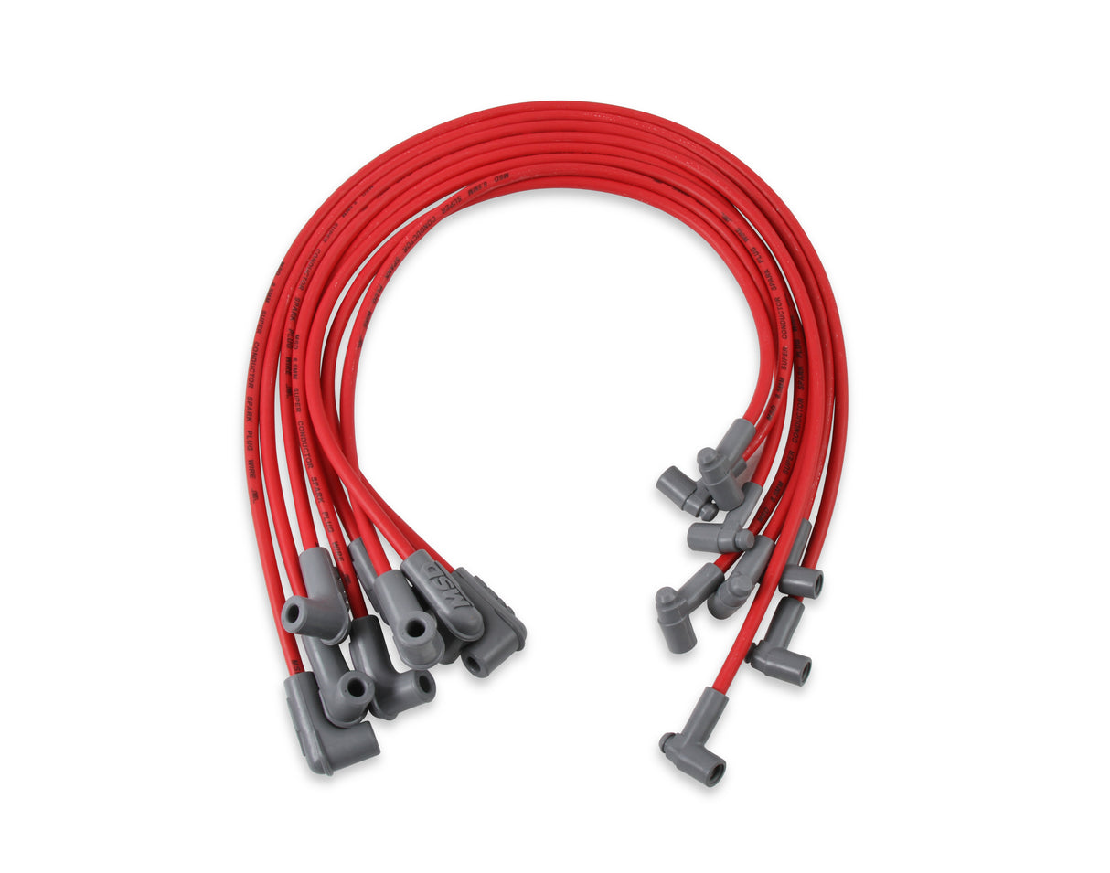 MSD Super Conductor 8.5mm Spark Plug Wire Set, Small Block Chevy with HEI Cap - 35599