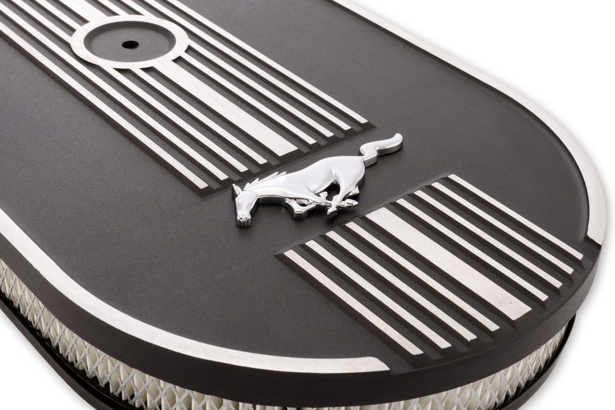 Scott Drake Oval Air Cleaner Assembly with Running Pony - C8ZZ-9600-M