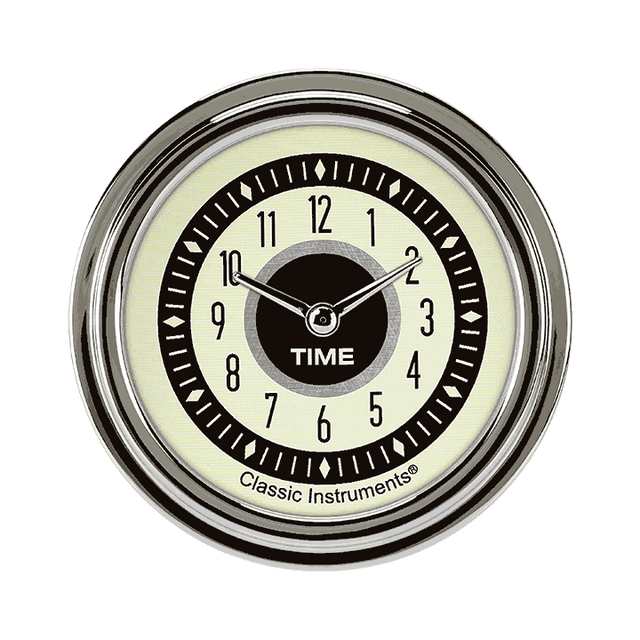 Classic Instruments Nostalgia VT 2 5/8" Clock - NT92SLC