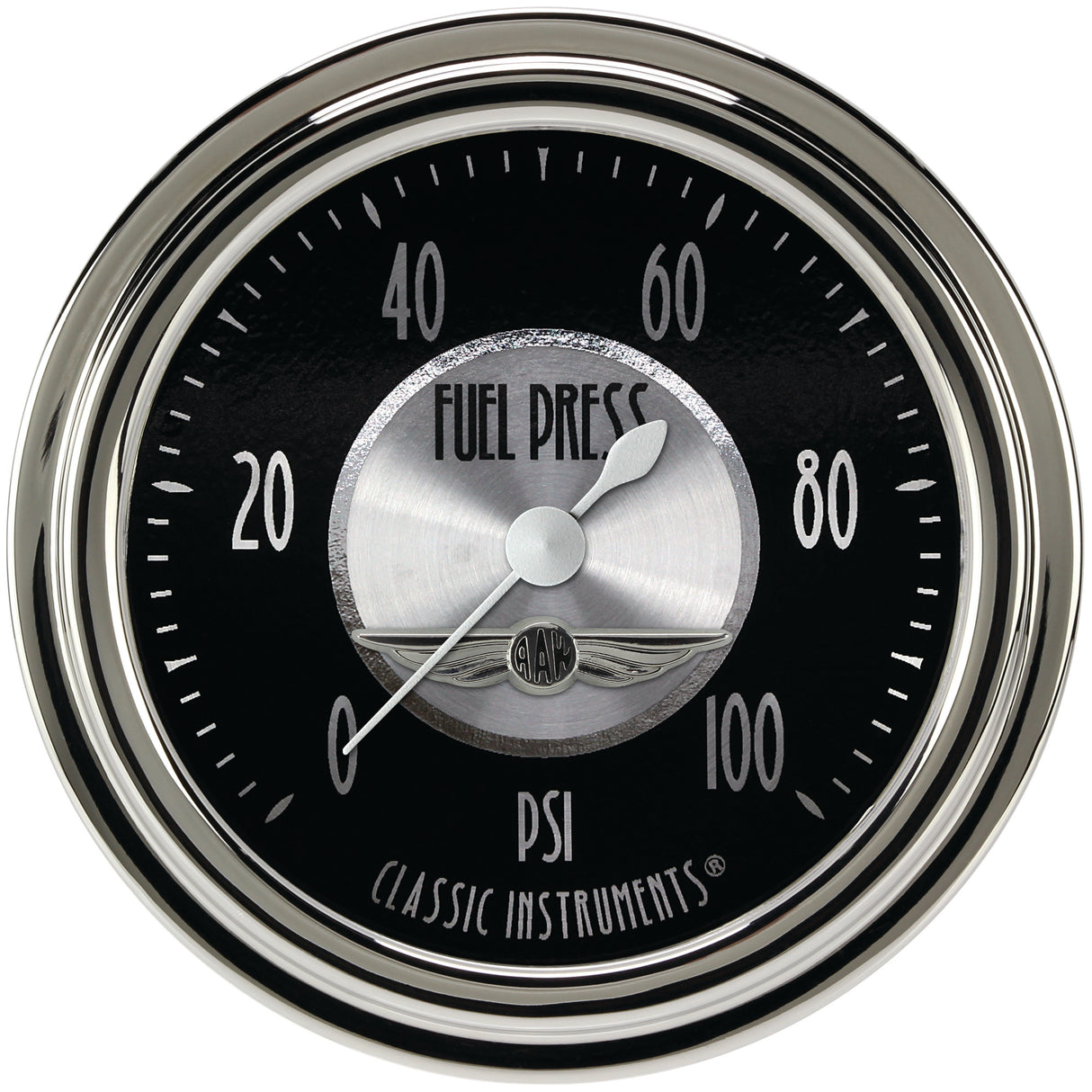 Classic Instruments All American Tradition 2 5/8" Fuel Pressure Gauge, 100 psi - AT346SLC