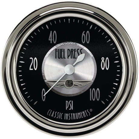 Classic Instruments All American Tradition 2 5/8" Fuel Pressure Gauge, 100 psi - AT346SLC