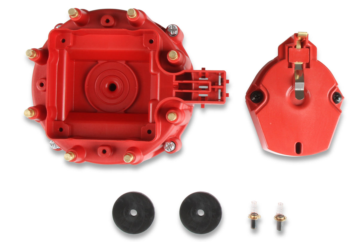 MSD Distributor Cap and Rotor - GM HEI - Red - 8416