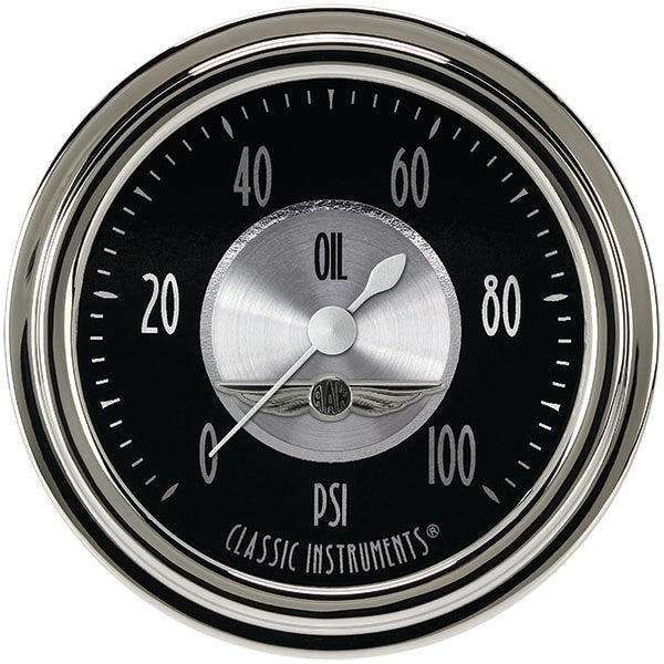 Classic Instruments All American Tradition 2 5/8" Oil Pressure Gauge - AT381SLC