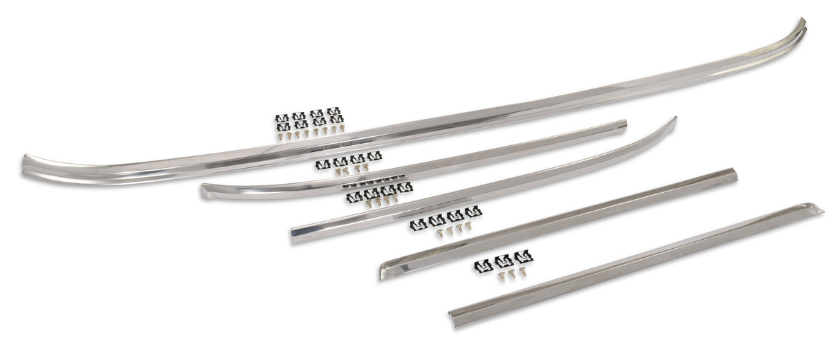 Scott Drake - Scotts Drake Windshield Molding 5 Piece Kit - C5ZZ-6503136-48