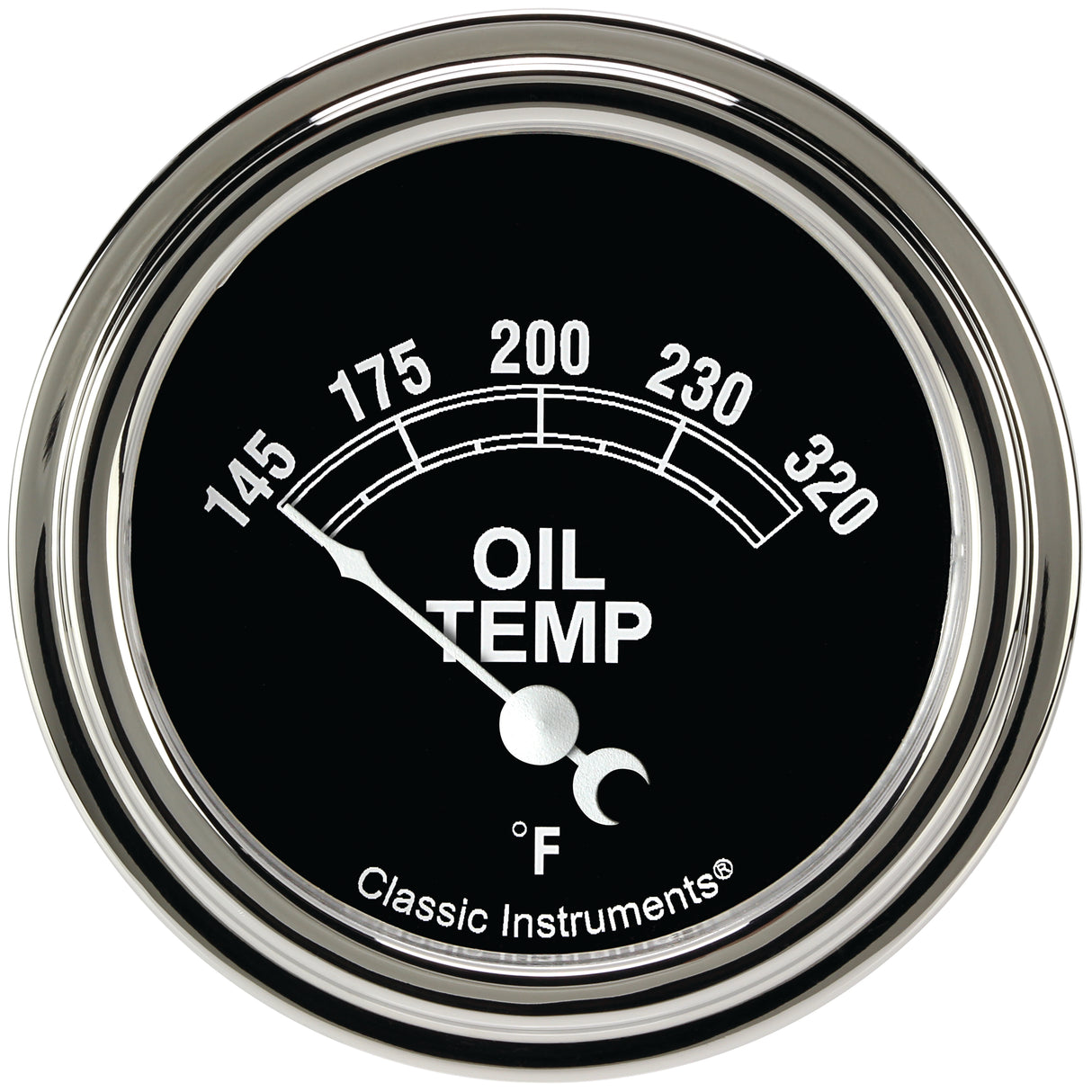 Classic Instruments Traditional 2-5/8" Oil Temperature Gauge - TR228SLF