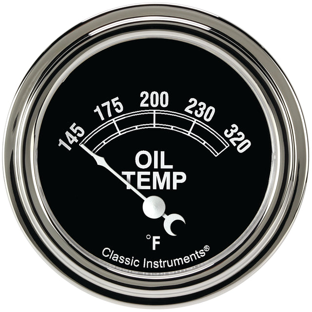 Classic Instruments Traditional 2-5/8" Oil Temperature Gauge - TR228SLF