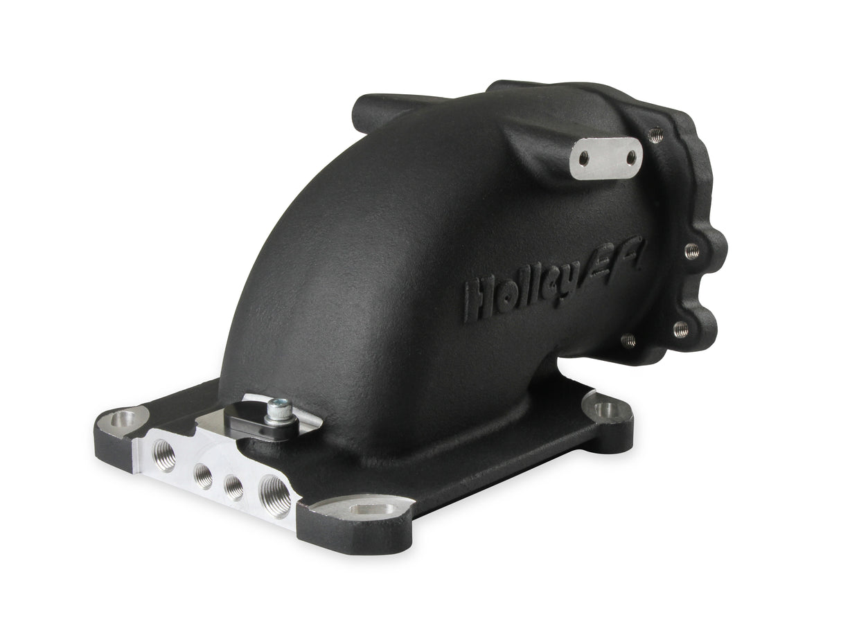 Holley 300-240FBK EFI Throttle Body Intake Elbow-Black Finish