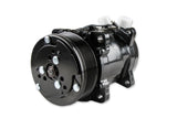 Holley 20-141BK LS High-Mount A/C Accessory Drive Kit - Includes SD508 A/C Compressor, Tensioner, & Pulleys- Black Finish