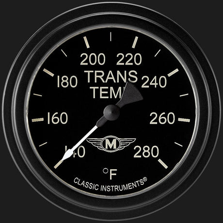 Classic Instruments Moal Bomber 2 5/8" Transmission Temperature Gauge - MA327BLF